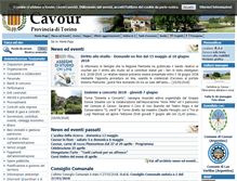 Tablet Screenshot of comune.cavour.to.it
